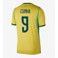 Stroje piłkarskie Brazylia Matheus Cunha #9 Koszulka Podstawowej MŚ 2026 Krótki Rękaw